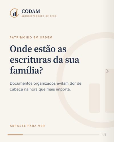 Post: como organizar os documentos do patrimônio
